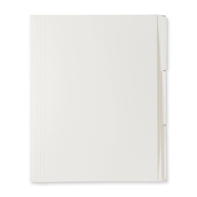 6ct File Folders with Label Set Letter Size Chalk - Good Office Day