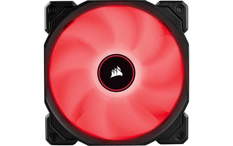 af120 led single pack low noise cooling fan red