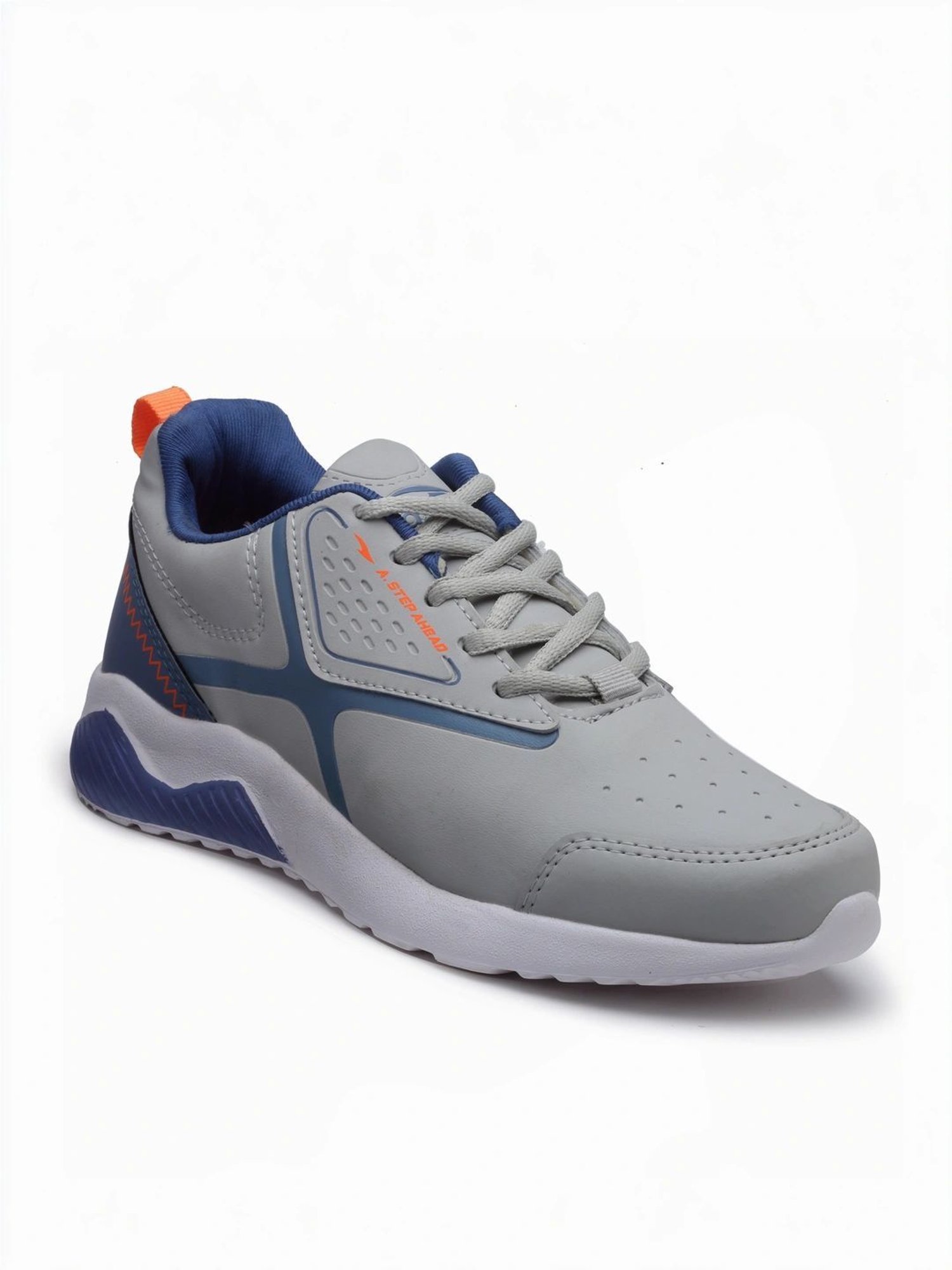 Asian Kids Grey Running Shoes