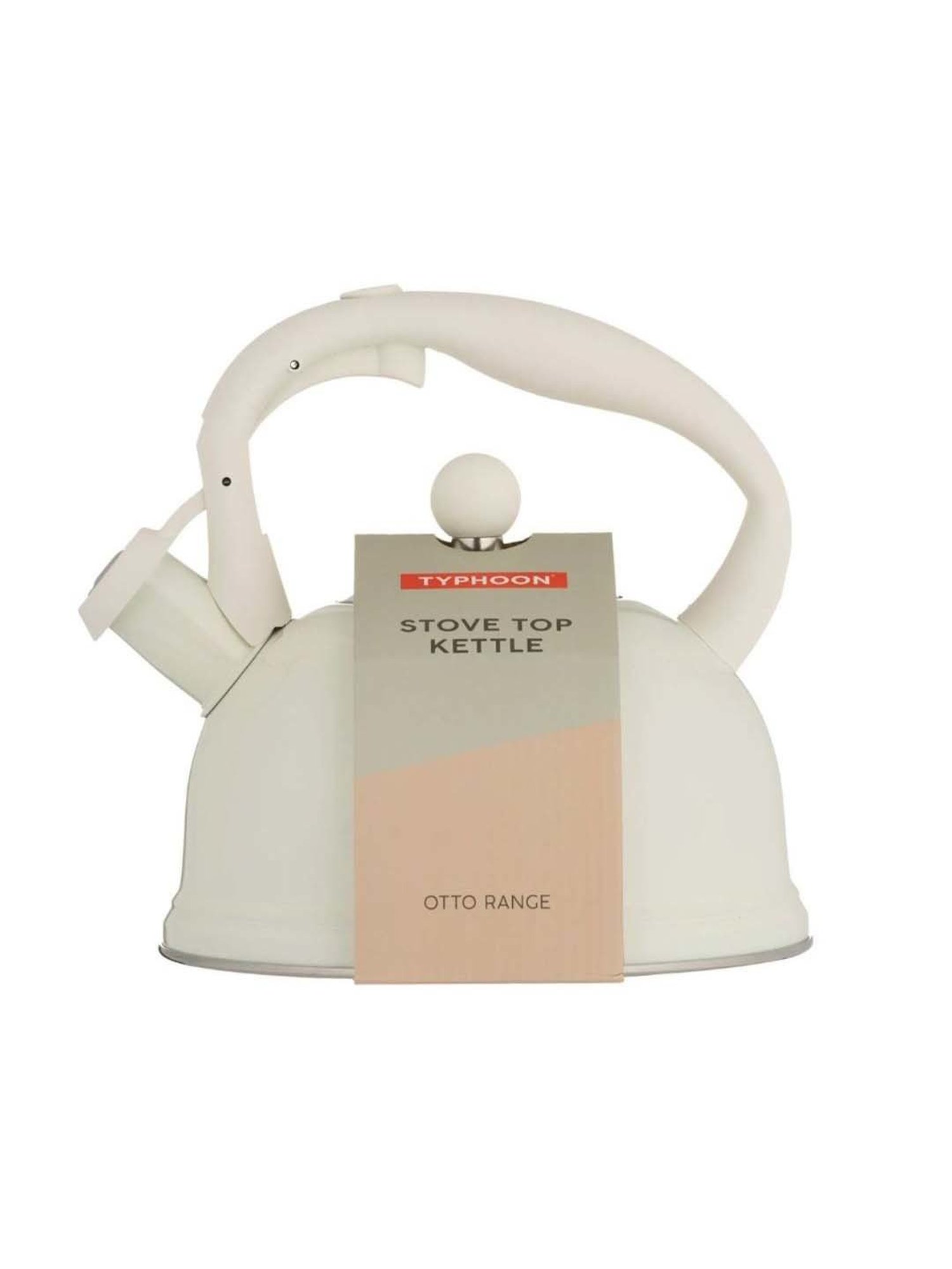 Typhoon Cream Stainless Steel Stove Top Kettle (1.8 L)