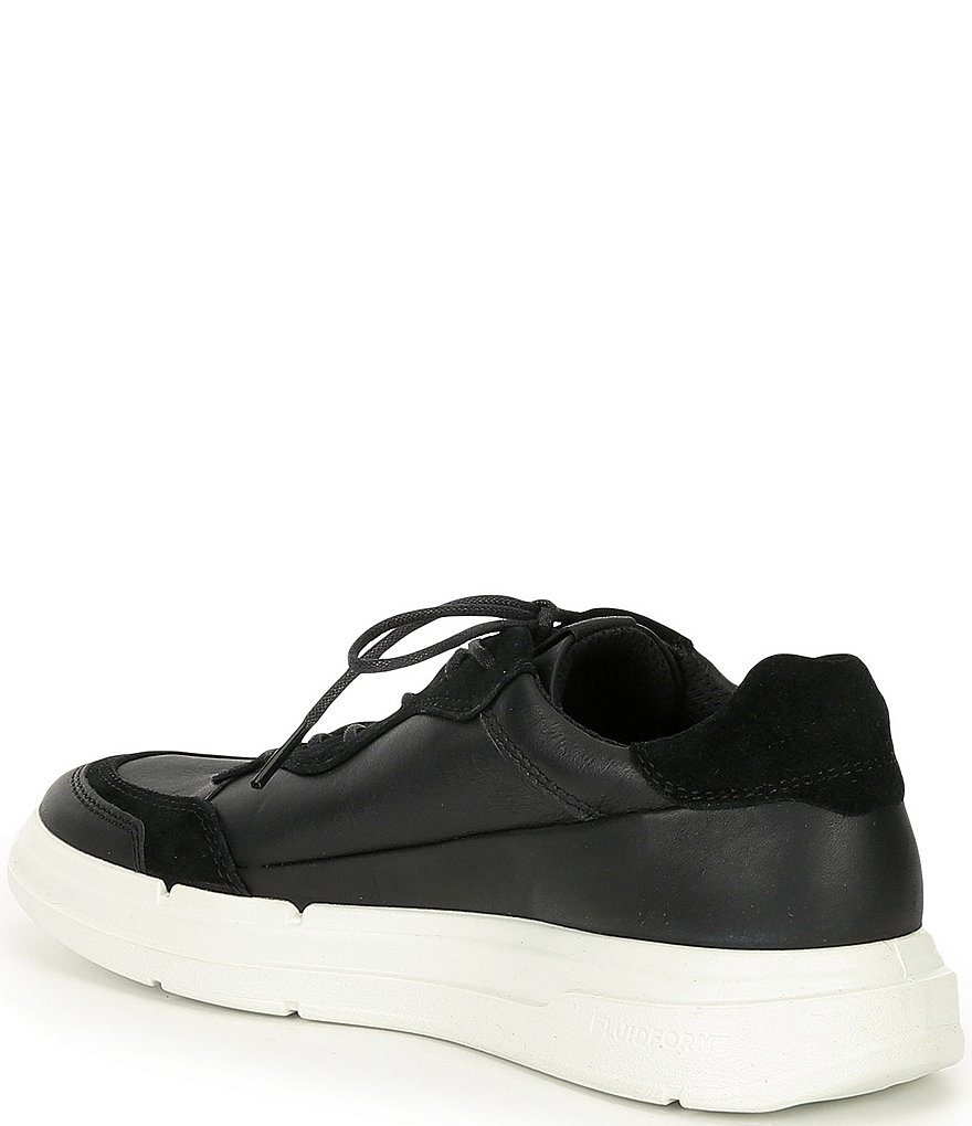 ECCO Soft X Leather Suede Lace-Up Sneakers