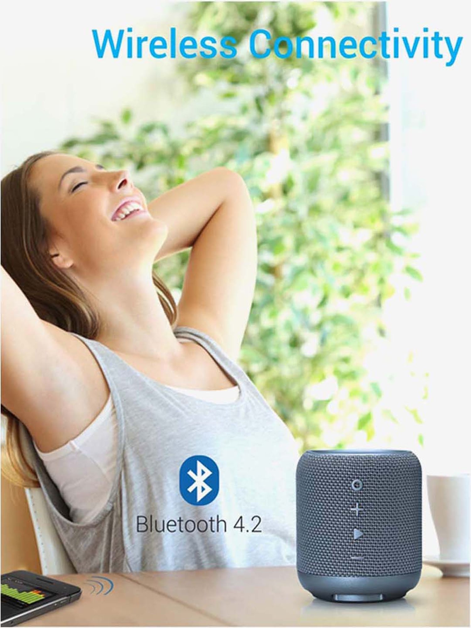 Portronics SoundDrum POR-547 10W Bluetooth Speaker (Blue)