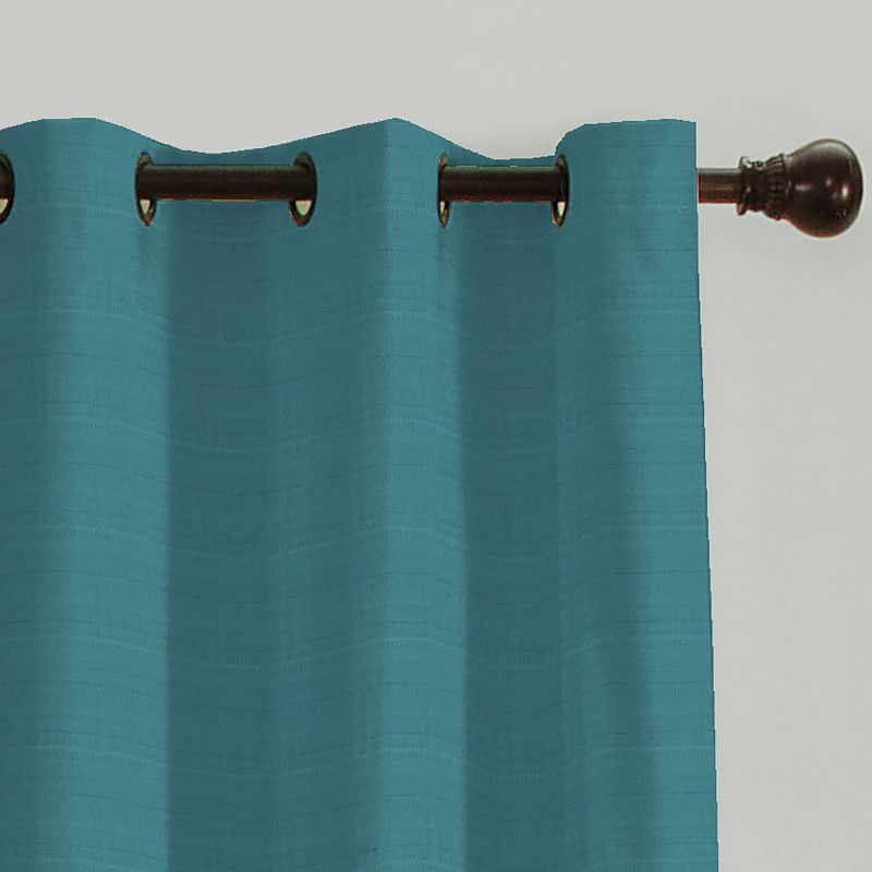 40"x95" Nikki Thermaback Blackout Curtain Panel Teal - Eclipse