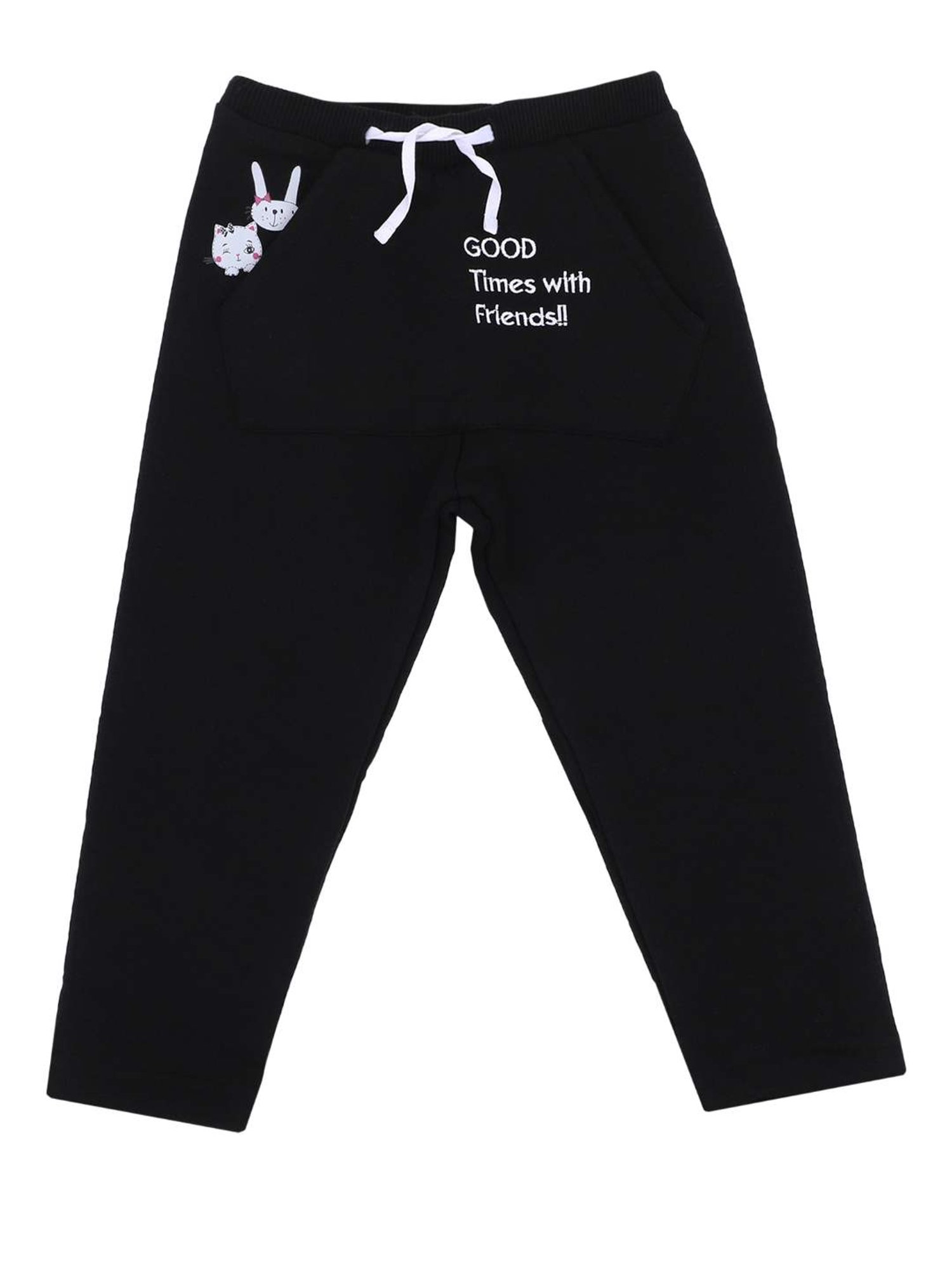 Bodycare Kids Kids Black Printed  Pants