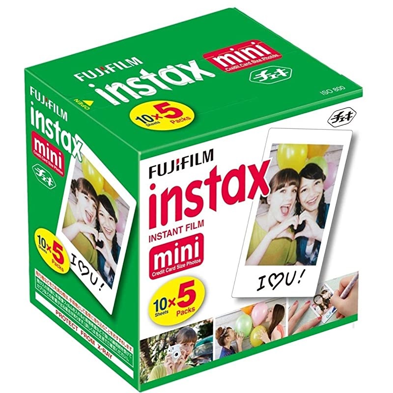 96090 Instax Mini Instant Film 10 Sheet 5 Piece White