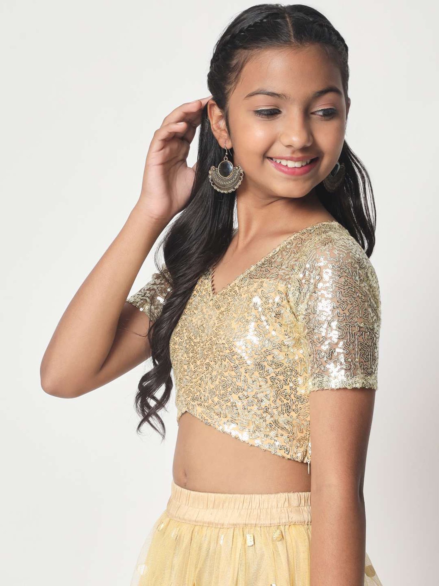 Cutecumber Kids Plum Lace Top