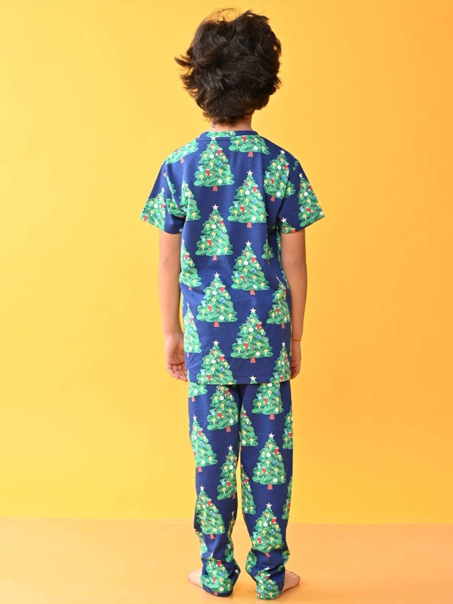 Nite Flite Boys Navy & Grey Born to Play Cricket Pyjama Set