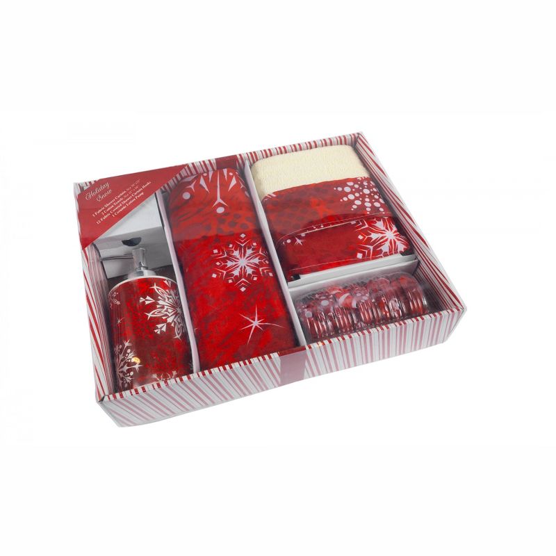 Carnation Home Fashions "Holiday Snow" 16 Piece Bath Set