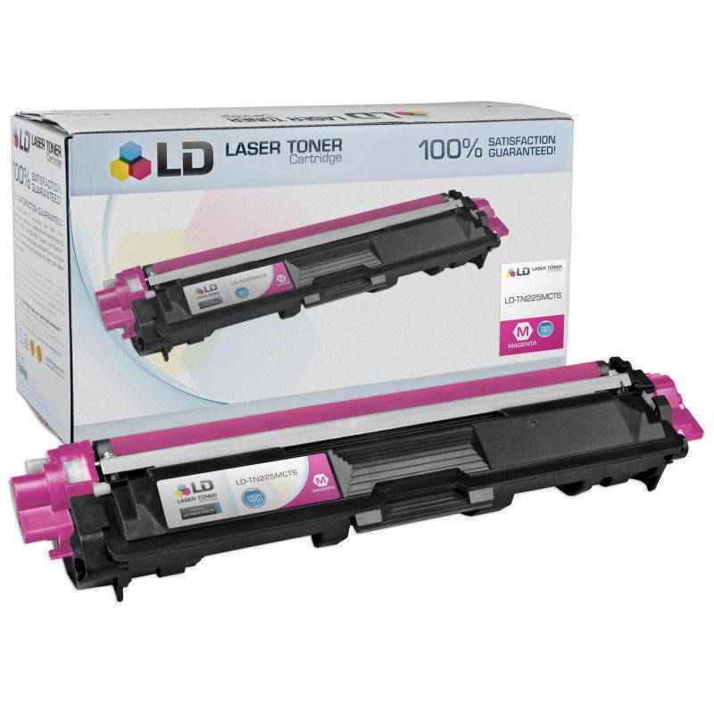 LD &copy; Brother Compatible TN221 & TN225 Bulk Set of 8 laser toner Cartridges:  2 Black / Cyan / Magenta / Yellow for use in the HL-3140CW. HL-3170CDW, MFC-9130CW, MFC-9330CDW & MFC9340CDW Printers