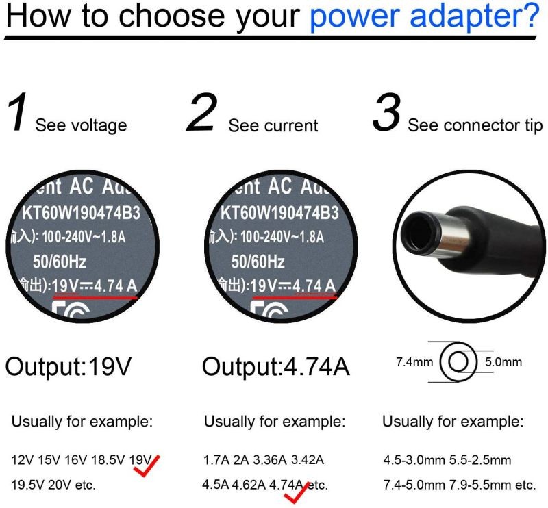 19.5V 3.33A AC DC Adapter Power Cord Charger for HP UltraSlim Docking Station 2013 US D9Y32UT#ABA D9Y32AA D9Y32UT D9Y19AV D9Y19AV#ABA HSTNN-IX10 Pavilion Slimline 260-A 400 500 Series 260-A114 400-314