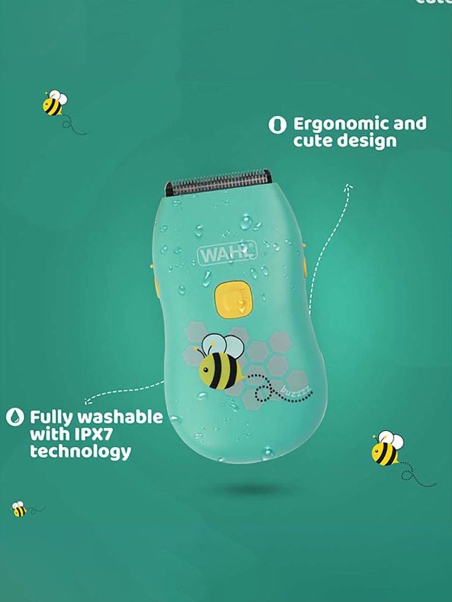 Wahl 70002 024 Rechargeable Baby Hair Trimmer - 140 Min Runtime (Multicolor)