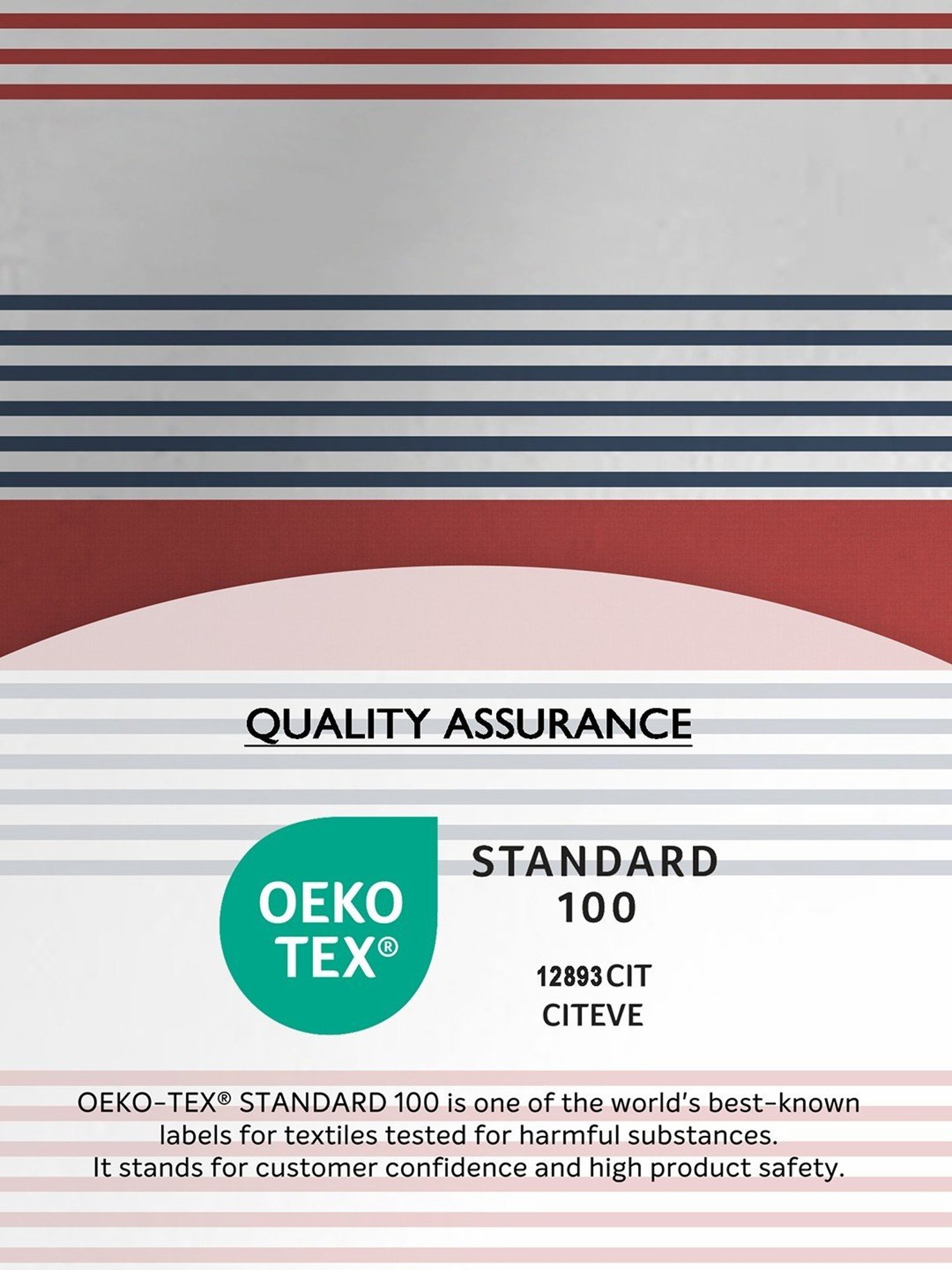 Layers Zen Red & Blue Cotton Blend 225 TC Single Bedsheet with Pillow Cover