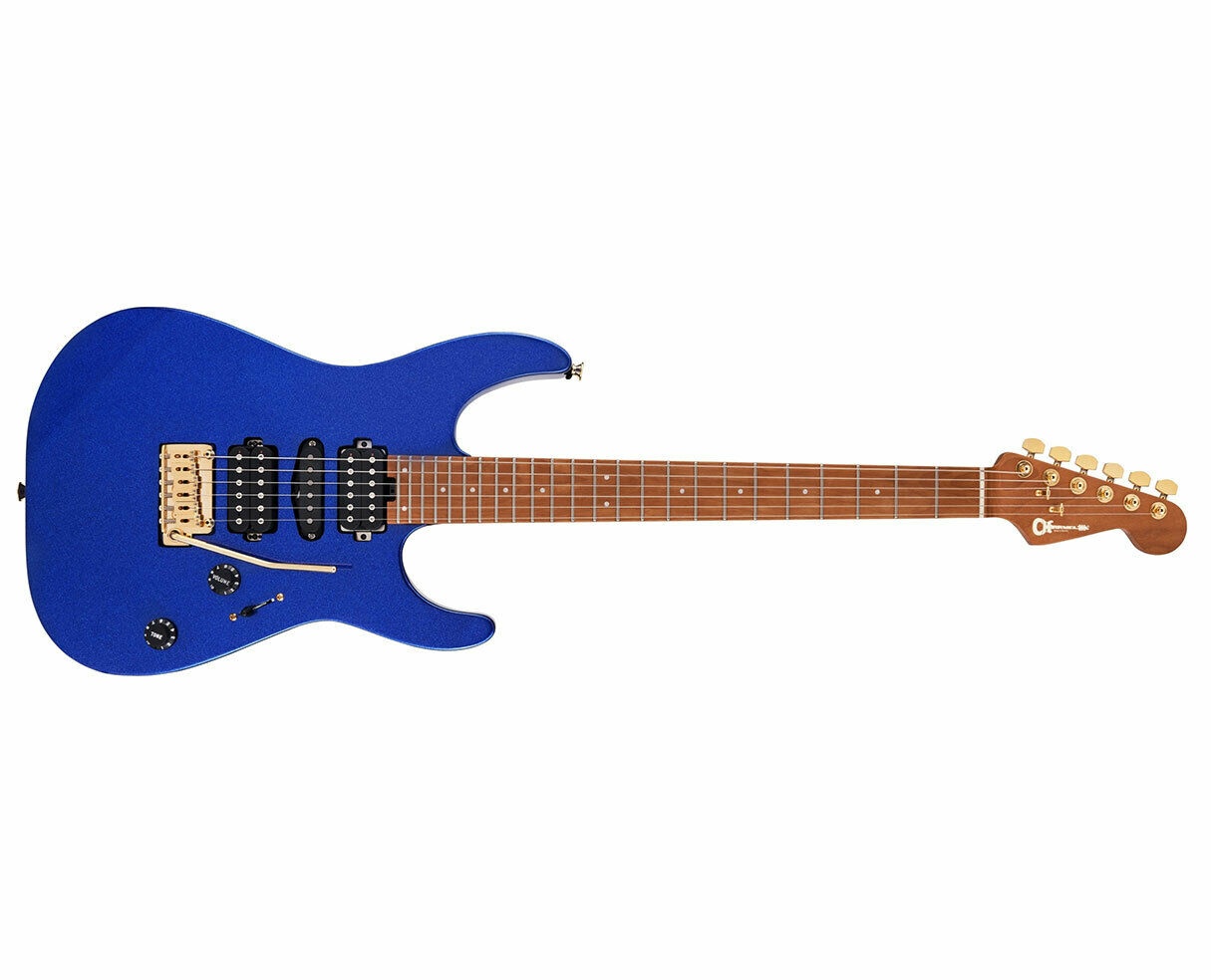 Charvel Pro-Mod DK24 HSH 2PT CM Caramelized Maple FB Mystic Blue
