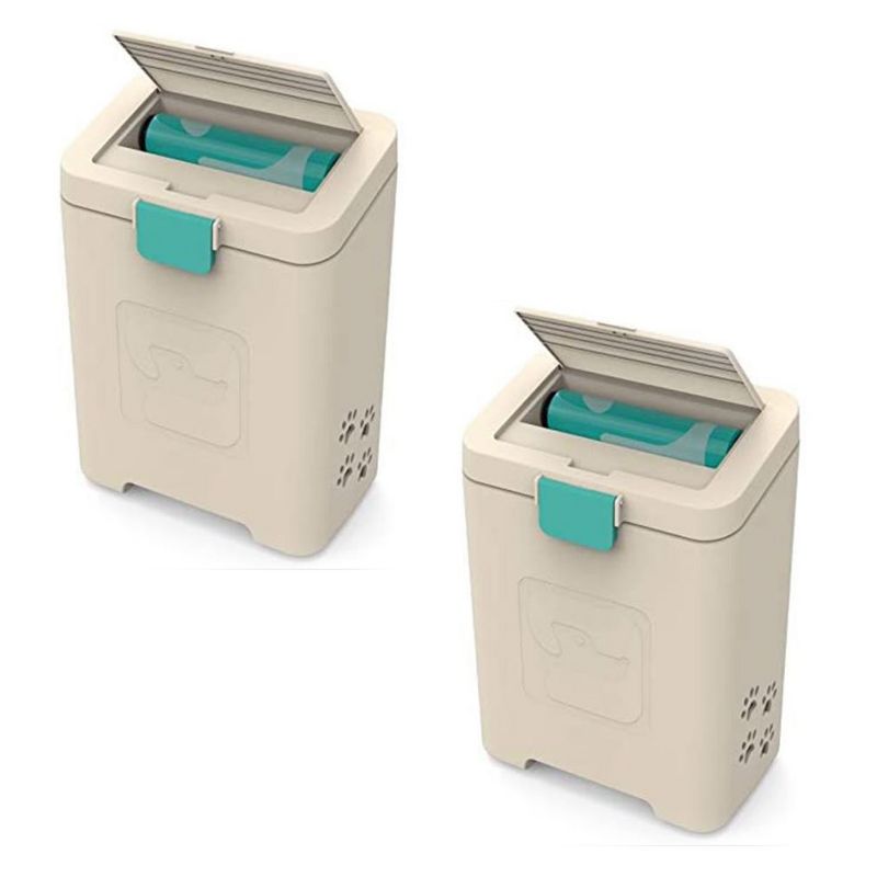 PawPail PawBag Pet Waste Plastic Poop Bags for Large Dogs (150 Count) with Odor Prevention Activated Carbon Air Filter for Pet Waste Station