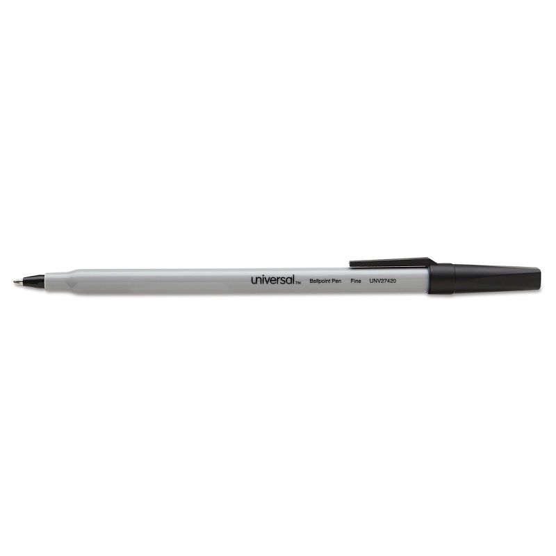 Universal Economy Ballpoint Stick Oil-Based Pen, 12 ct -Black
