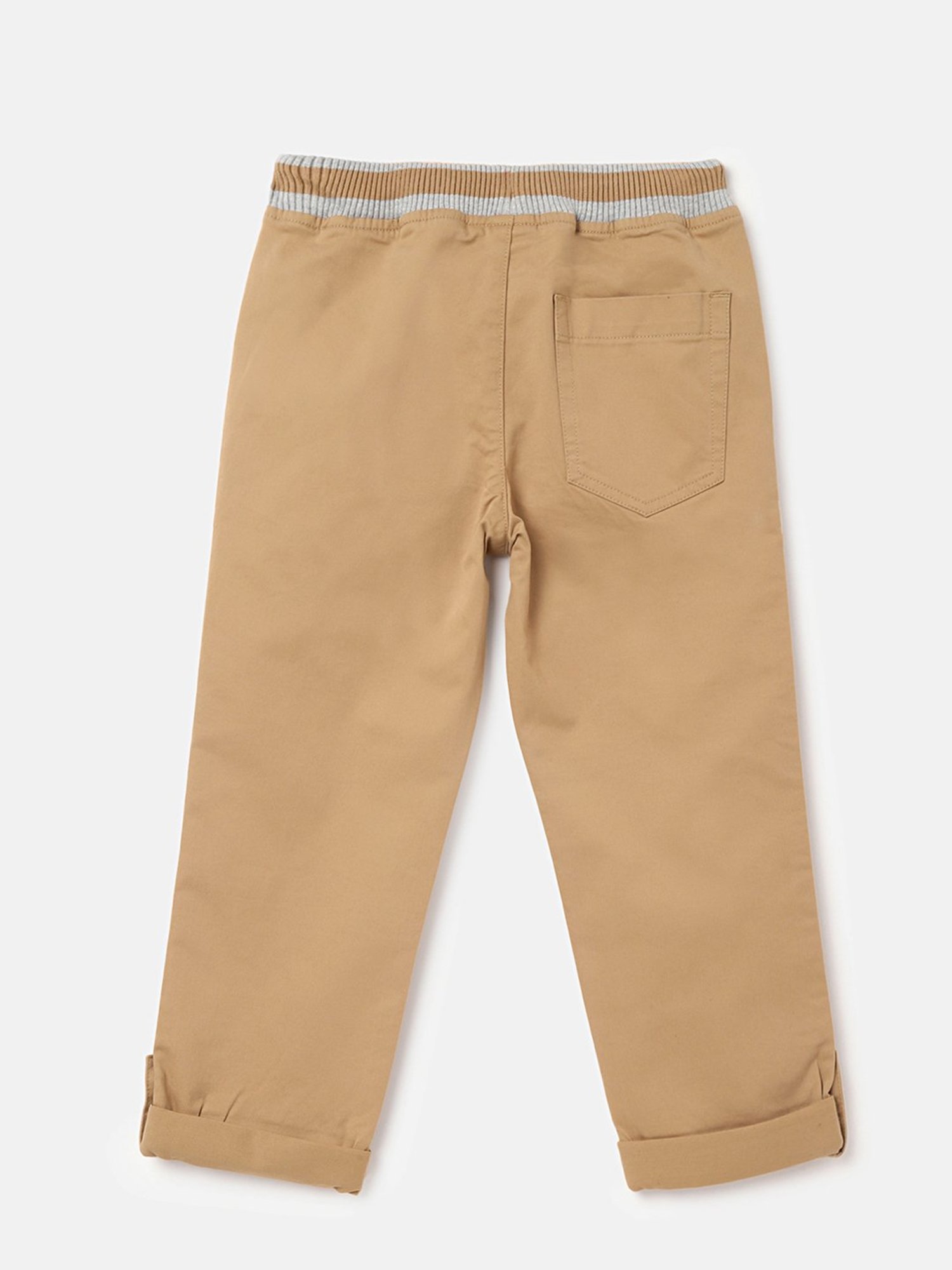 United Colors of Benetton Boys Brown Solid Trousers