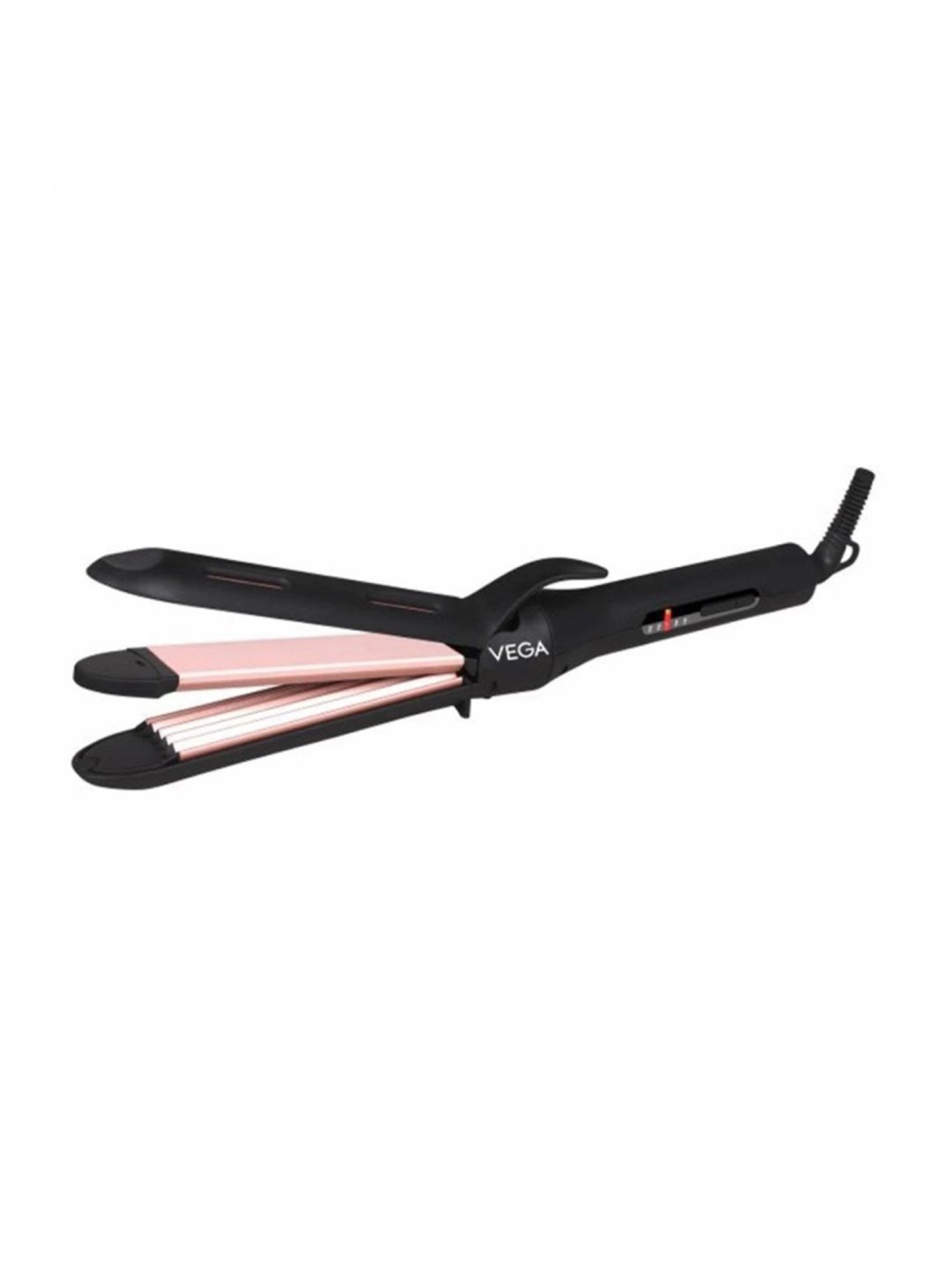 Vega K-Glam 3In1 Hair Styler - Straightener, Curler & Crimper (VHSCC-04, Rose Gold)