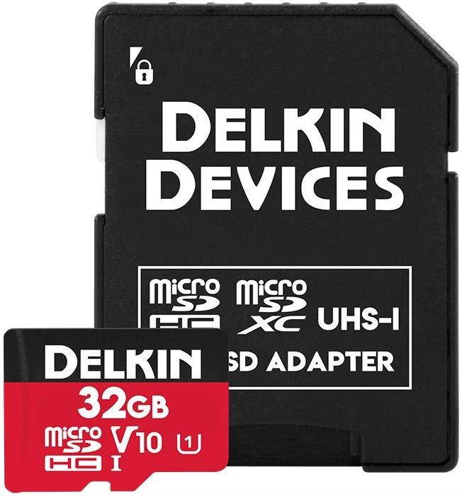 Delkin Devices 32GB Select microSDHC UHS-I (U1/V10) Memory Card (DDMSDR50032G)