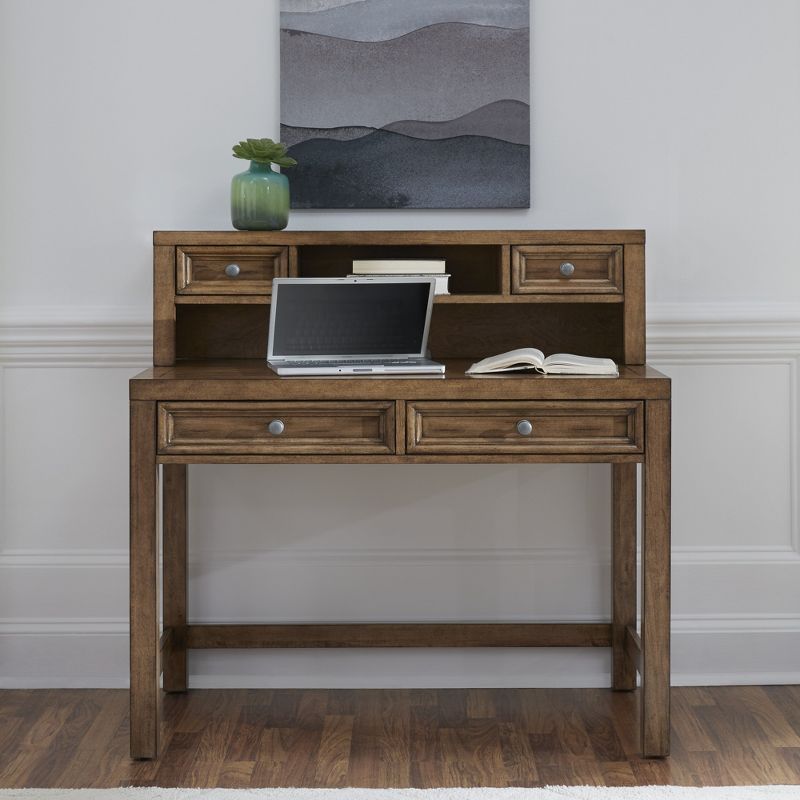 Sedona Student Desk & Hutch Rustic Toffee - Home Styles