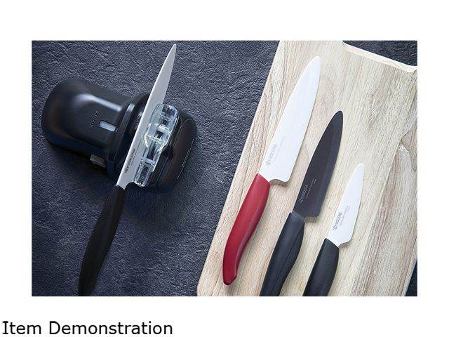 Kyocera FK075WHBK Advanced Ceramic Revolution Series 3-inch Paring Knife, White Blade with Black Handle