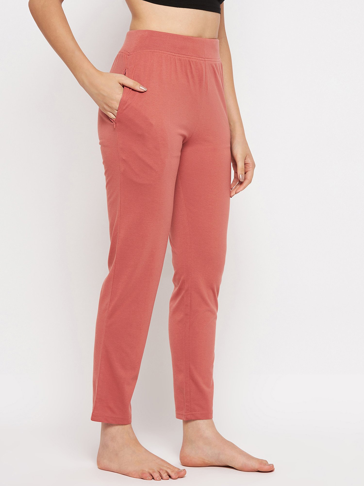 Okane Peach Mid Rise Lounge Pants