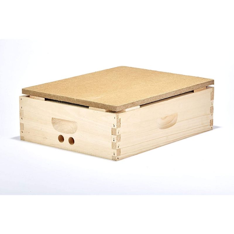 Little Giant Professional and Backyard Beekeeping Bee Hive/Apiary Winterizer Solid Pine Wood Hot Box Insulator with Moisture Board, Brown