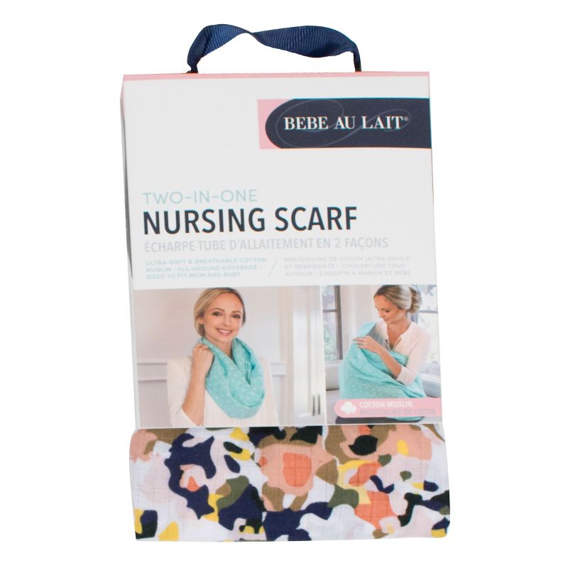 Bebe au Lait Muslin Nursing Scarf - Indigo Navy