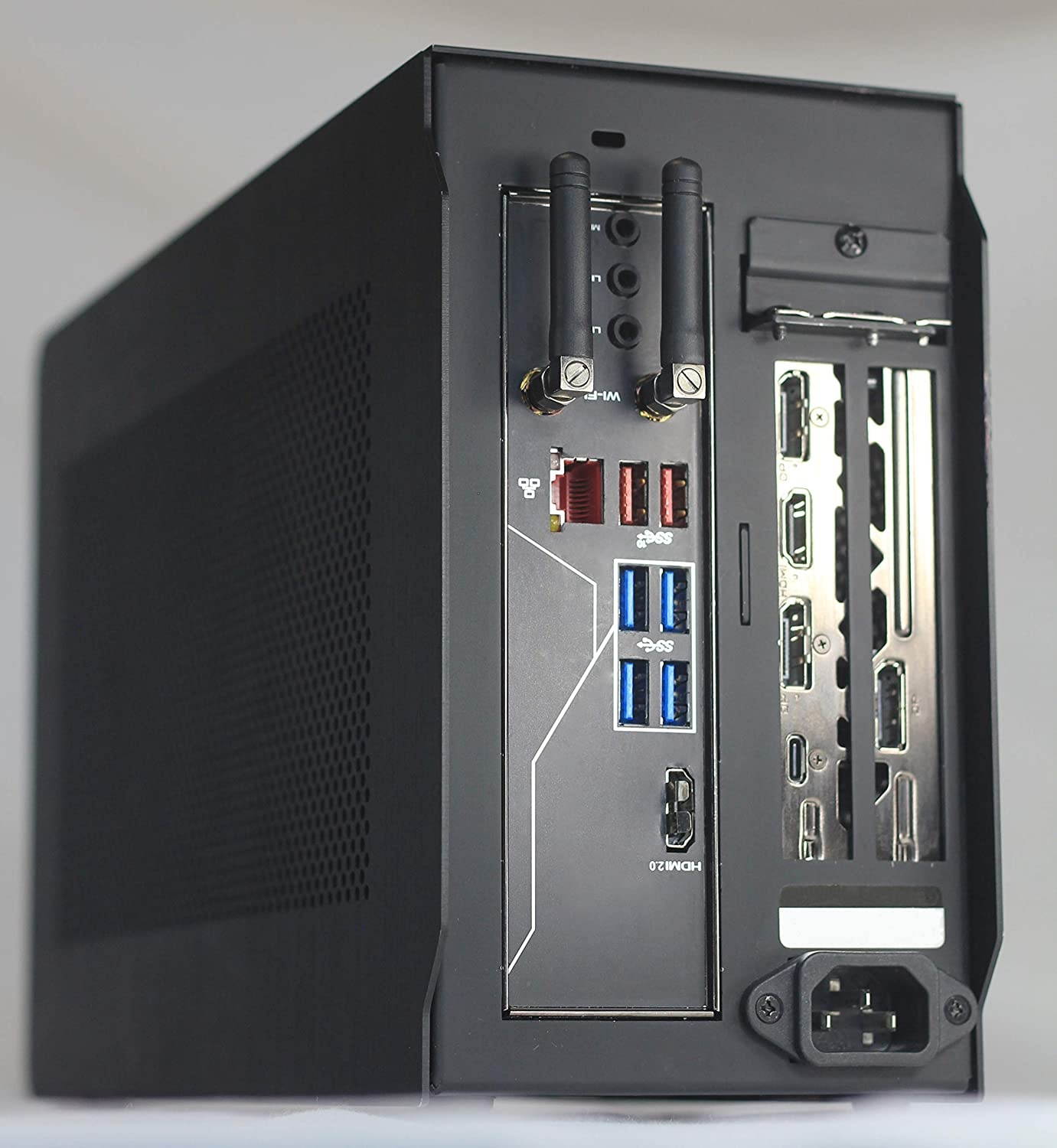 SFF Noir Shadowlink Antenna - Dual Band WiFi and Bluetooth Antenna Set for PC (Black)