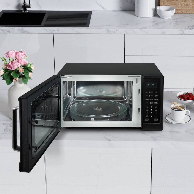 Calphalon 1.3 cu ft 1000W Air Fry Microwave Oven - Matte Black