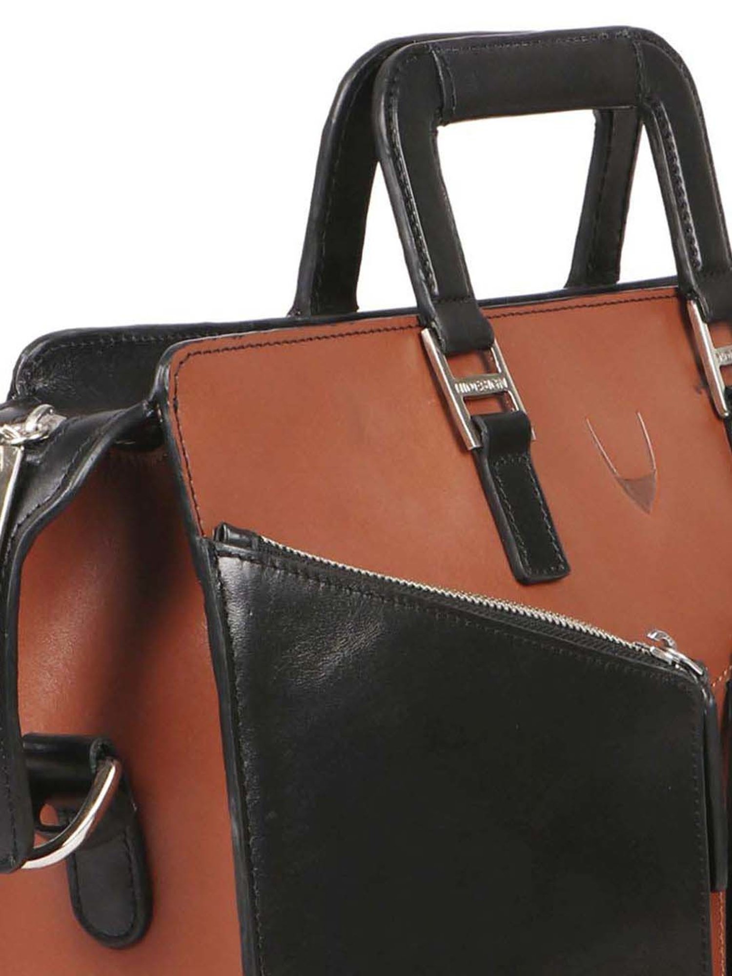Baggit Brown PVC Solid Laptop Messenger Bag