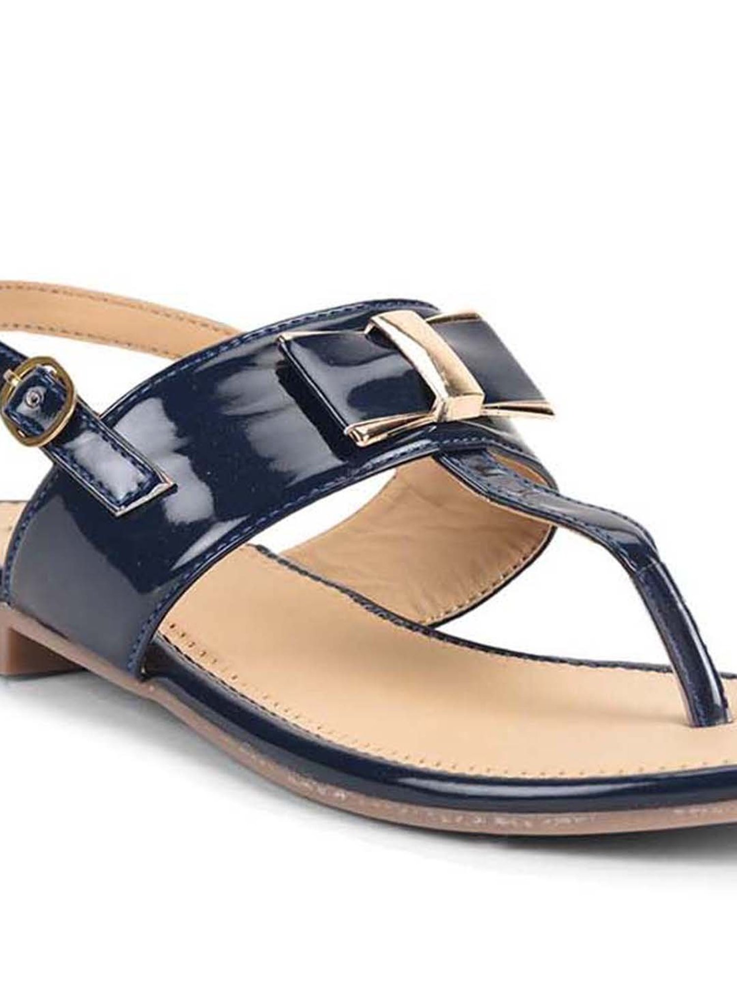 Salario Women's Navy Back Strap Sandals