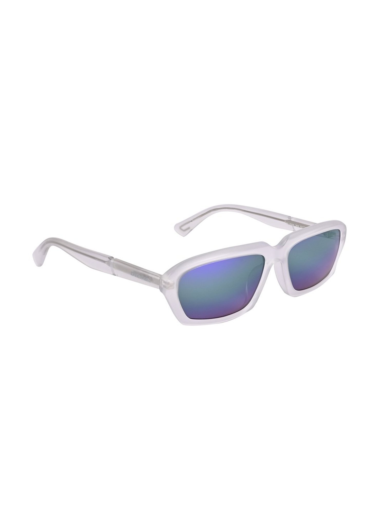 DIESEL DL0356 52 26X Blue Rectangular Sunglasses