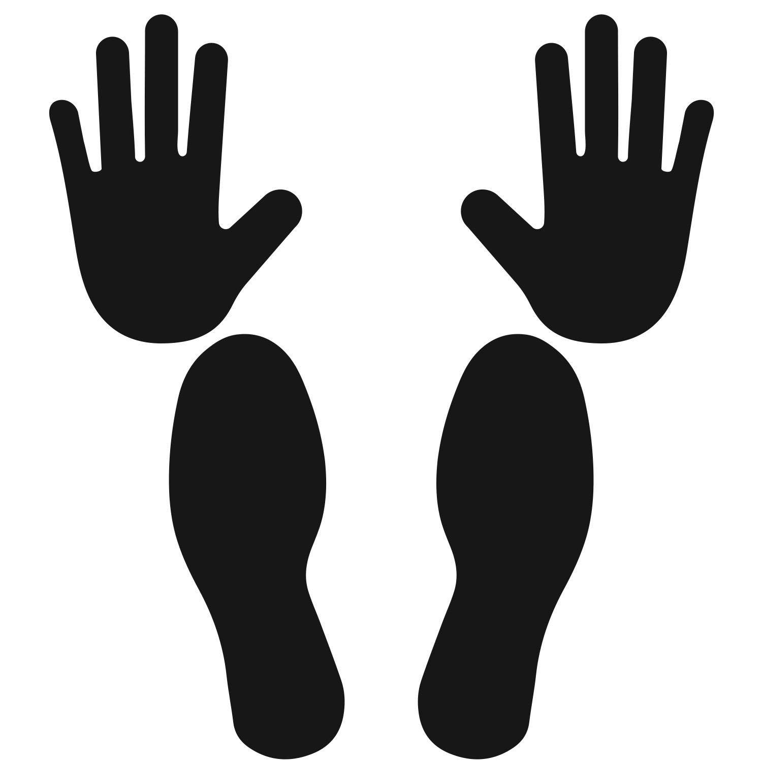 LiteMark Golden Yellow Pat Down Position Guide for Security Checkpoints and Law Enforcement