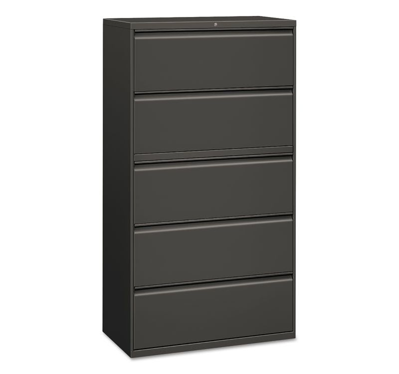 Alera Lateral File 5 Drawer 36w x 19.25d x 67h Charcoal LF3667CC