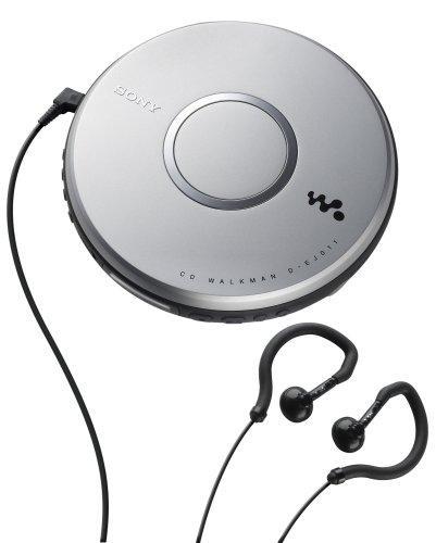 Portable CD Player HOTT Walkman CD Player LCD Display Anti-Skip Protection Shockproof Function Only Support 5 Formats CD CD-R CD-RW MP3 CD-DA WMA Audio Files Silver