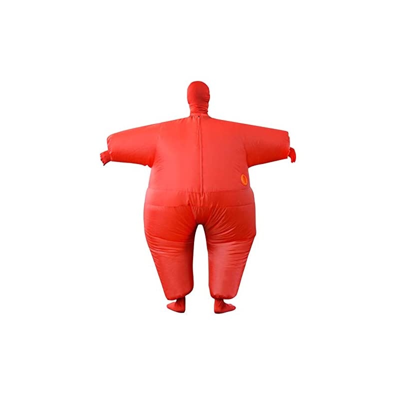 Adult Inflatable Full Body Jumpsuit Cosplay Costume Halloween Funny Fancy Blow Up Costumes for Party Dress Red