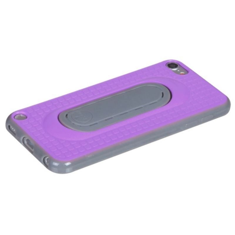 MYBAT For Apple iPod Touch 5th Gen/6th Gen Purple Gray Checker Skin Case w/stand