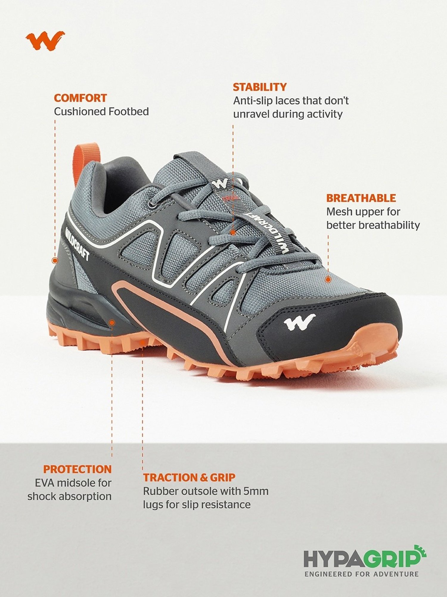 Asian Men's Grey Outdoor Shoes