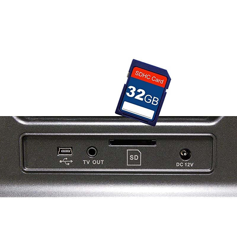 8mm and Super8 Reels Movie Digitizer with 2.4" LCD, Black (Film2Digital MovieMaker), Includes 32GB SD Memory Card & Worldwide Voltage 110V/240V AC Adapter (Bundle)