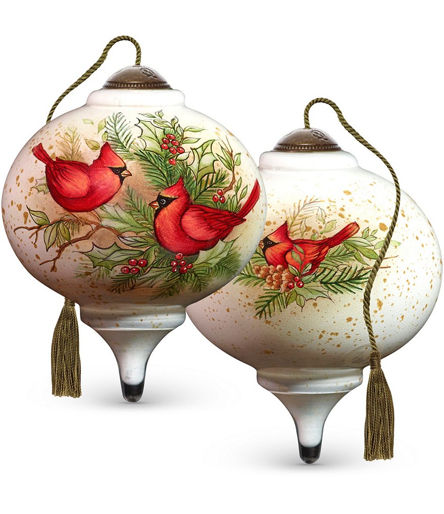 Ne' Qwa Art Woodland Cardinals Ornament