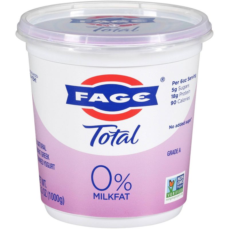 FAGE Total 0% Milkfat Plain Greek Yogurt - 35.3oz