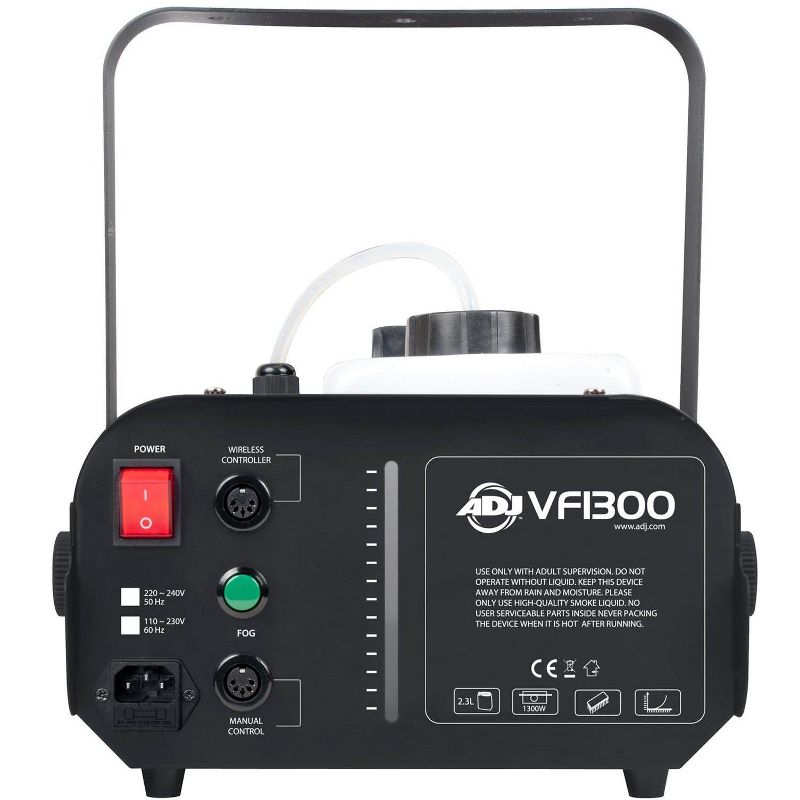 American DJ 2.3 L Tank Mobile Fog Machine, 48 Inch Black Light, & 1 Gallon Fluid