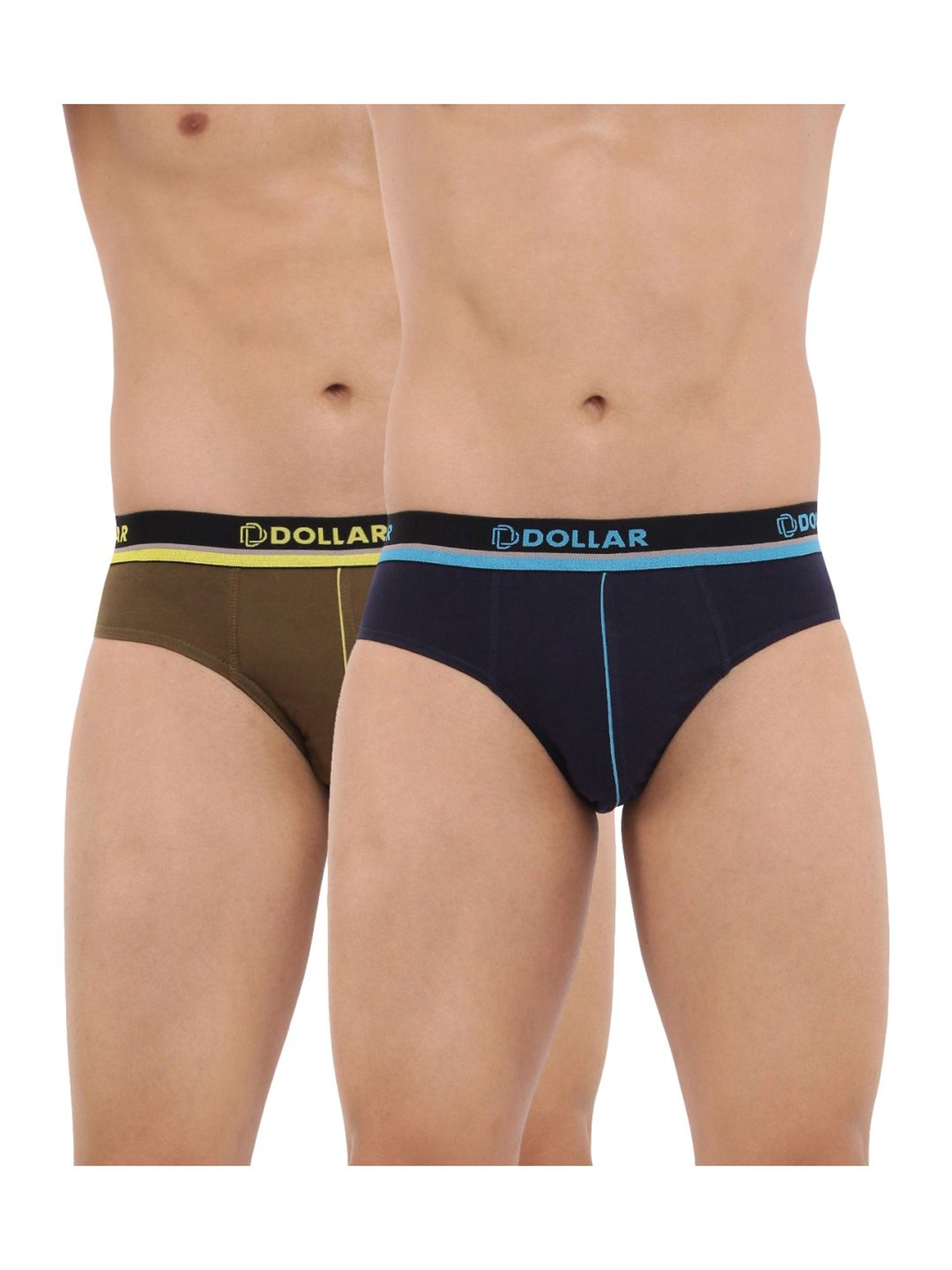 Dollar Bigboss Assorted Color Cotton Glo Briefs (Pack Of 2)