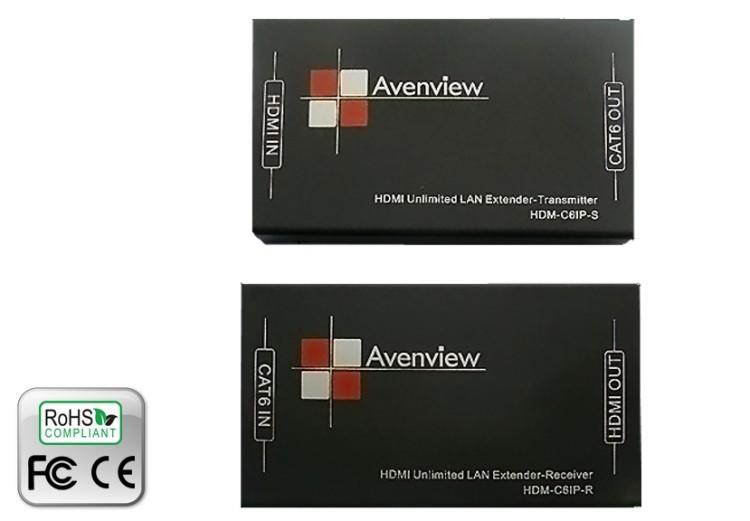 Avenview HDM-C6IP-SET Unlimited LAN Extender Over Single CAT6 w/3-Yr Warranty