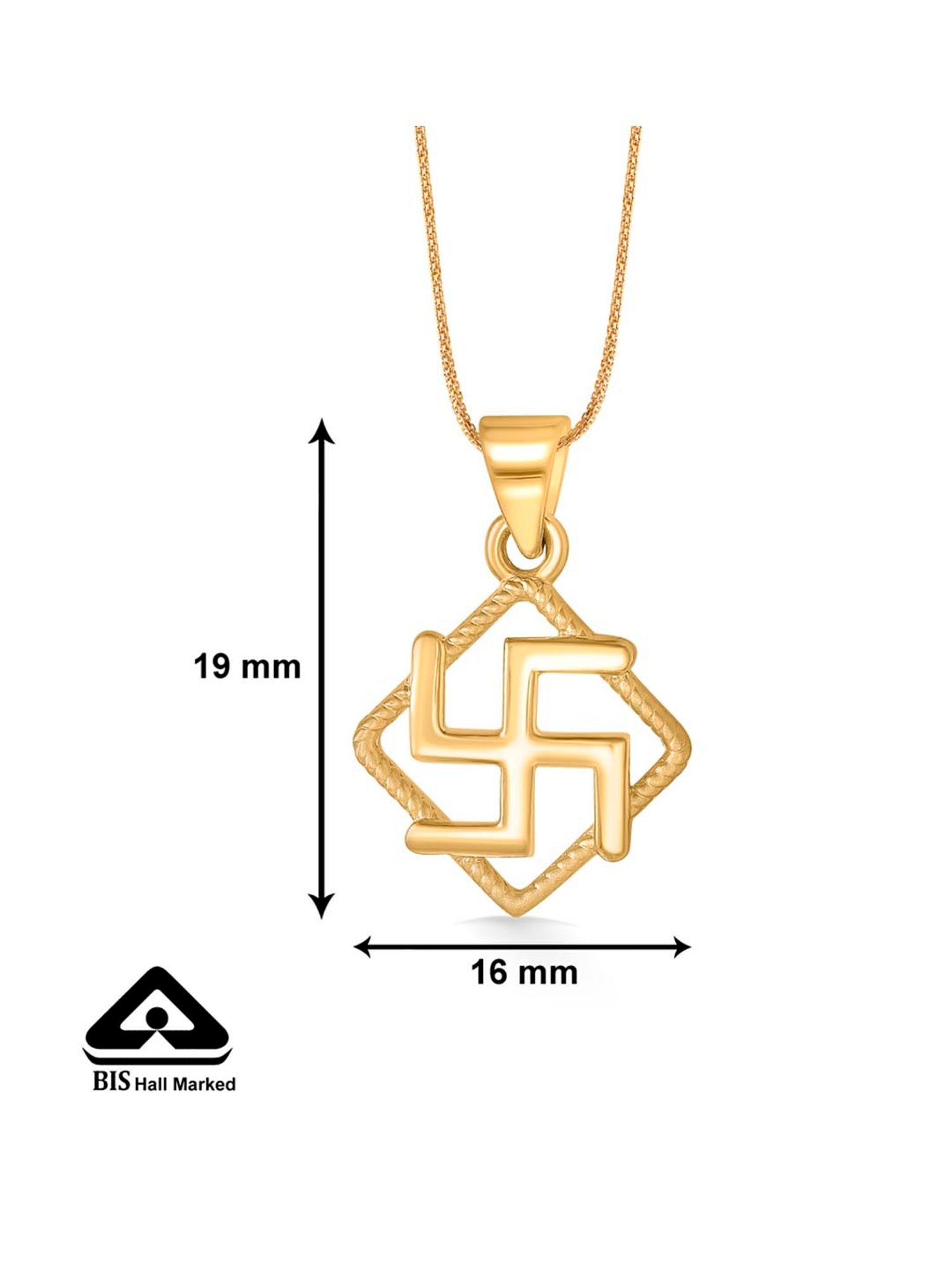 CKC Sacred Rudraksha Gold Pendant: Single Loop Elegance