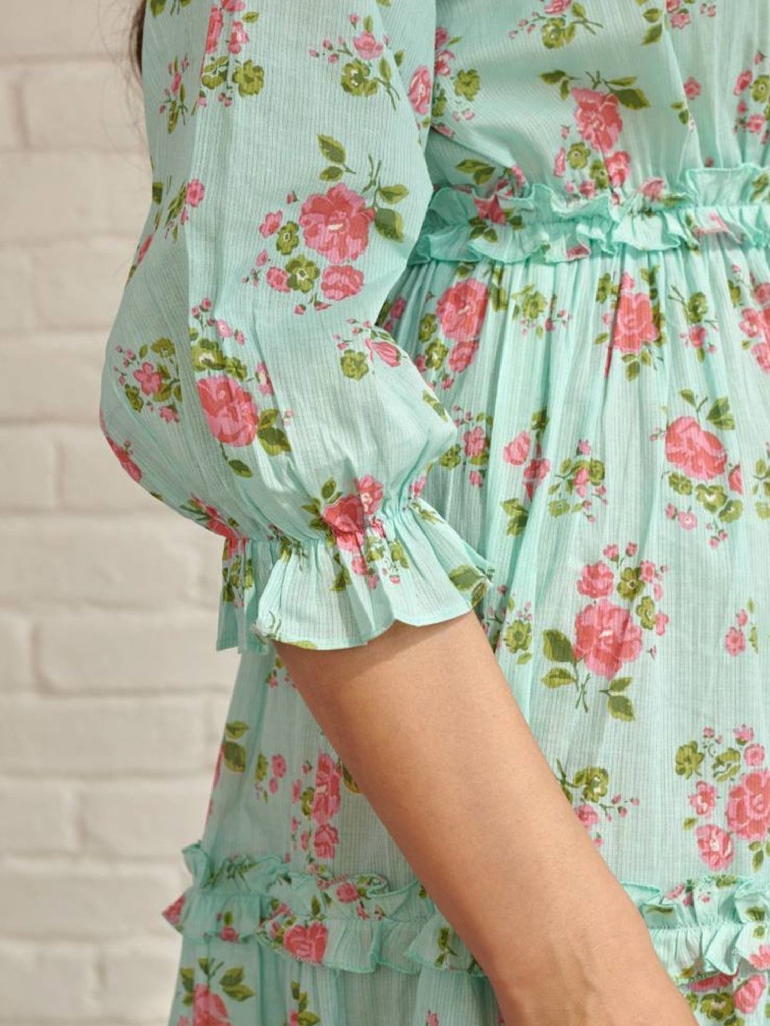 Prakriti Jaipur Blue Dahlia Long Dress