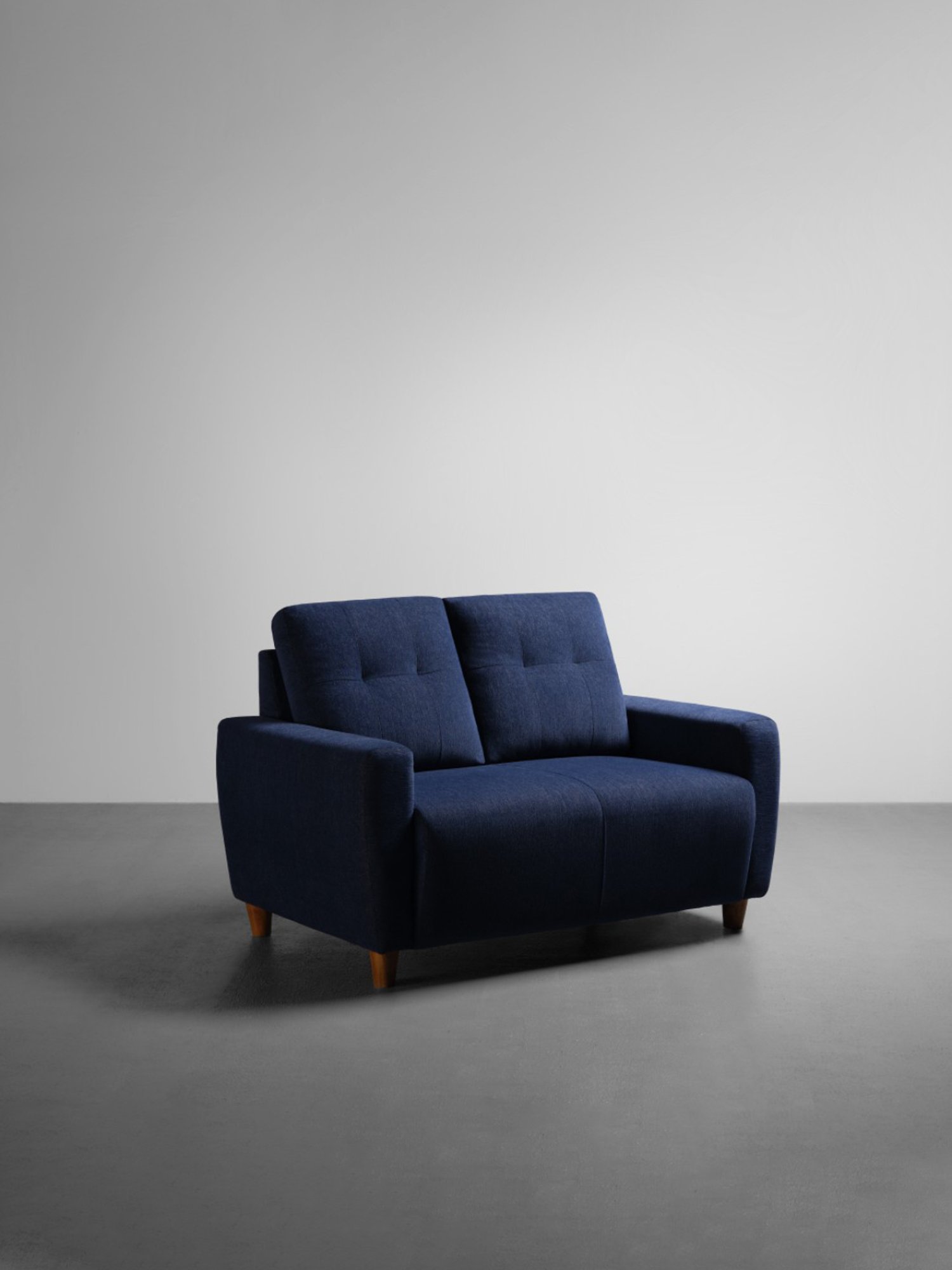 Sleepyhead Yolo Berry Blue Fabric 2 Seater Sofa