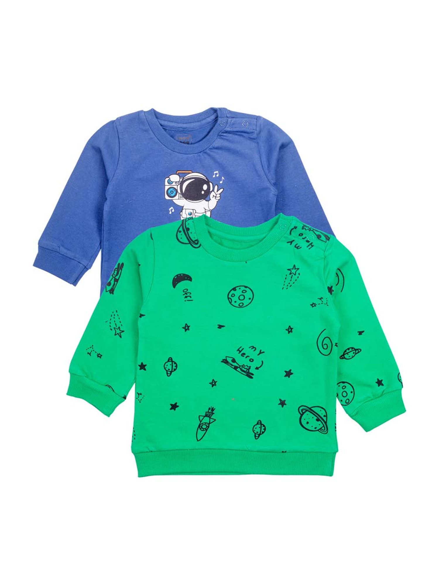 Mee Mee Kids Multicolor Cotton Printed T-Shirts - Pack of 2