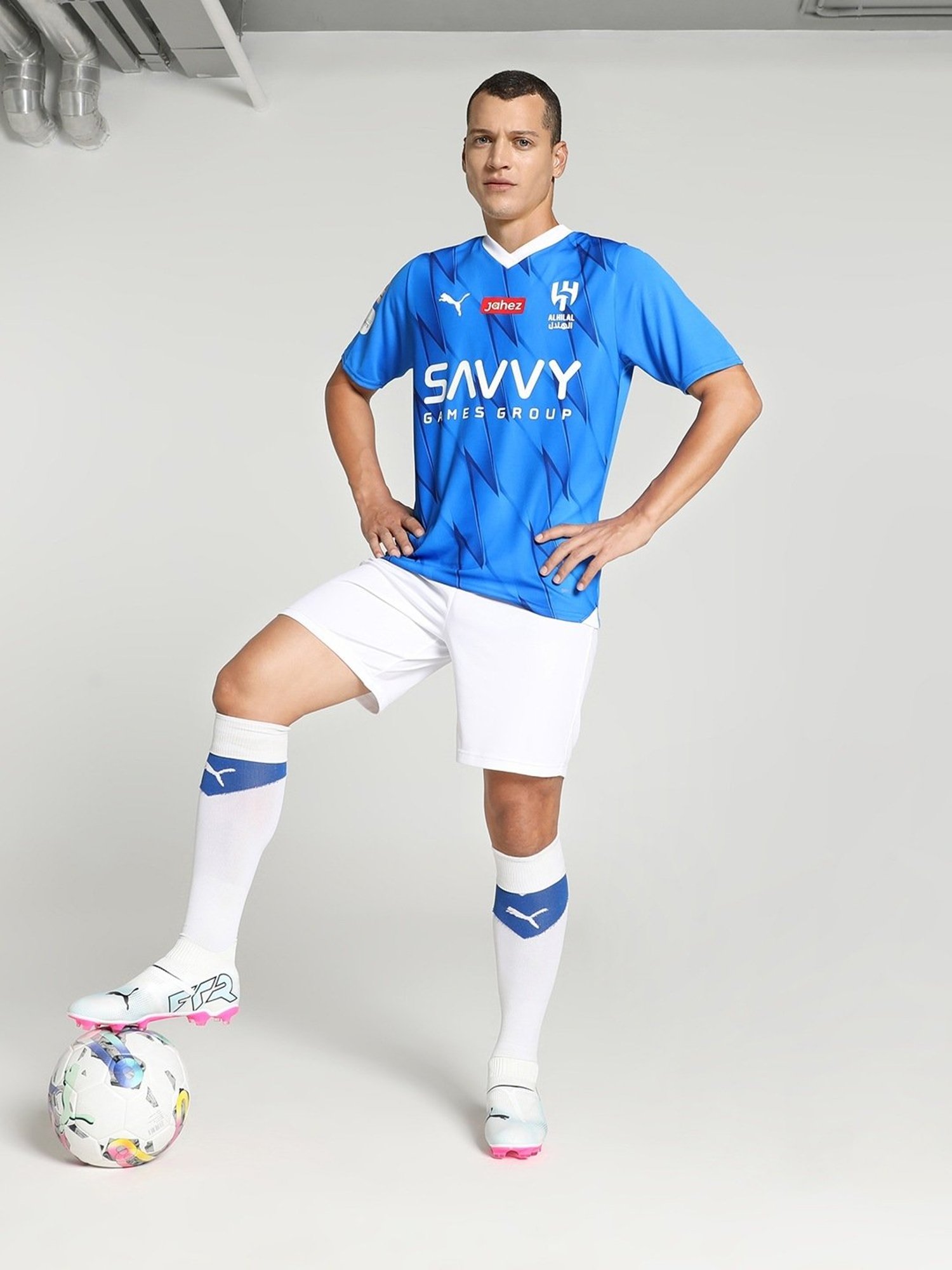 Puma Al Hilal SFC Neymar Jr. Home Replica Ignite Blue Regular Fit Printed Jersey