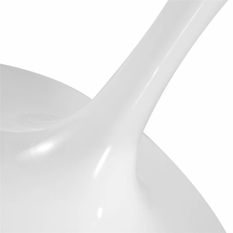 60" Grant Contemporary Oval Wood Top Dining Table White - Poly and Bark